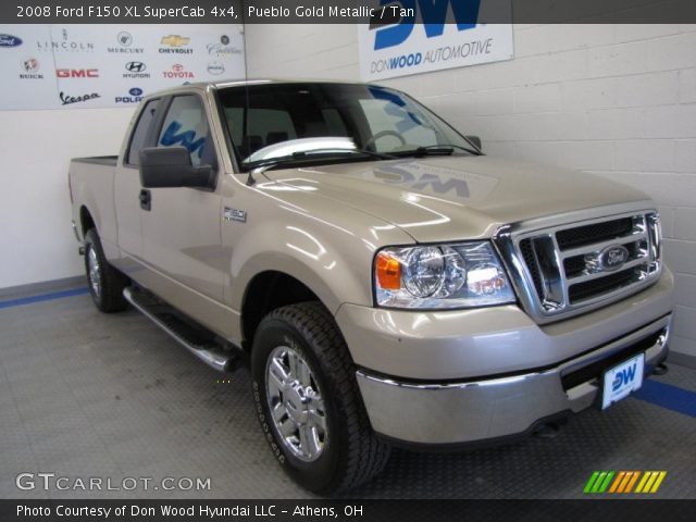 2008 Ford F150 XL SuperCab 4x4 in Pueblo Gold Metallic