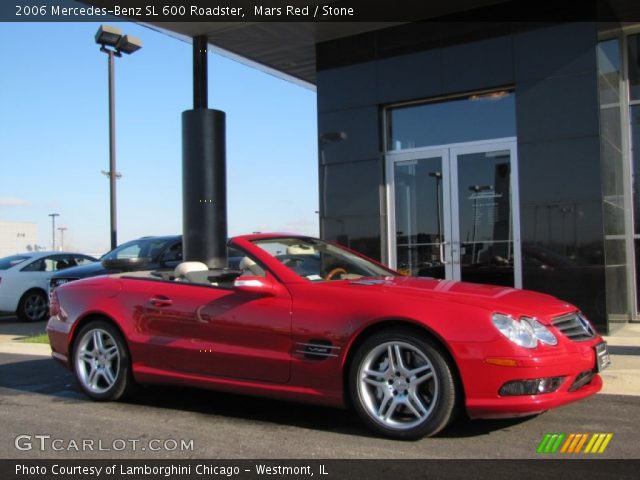 2006 Mercedes-Benz SL 600 Roadster in Mars Red