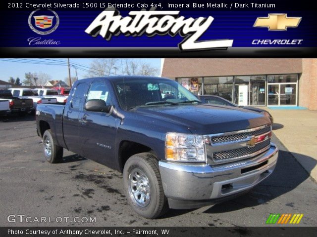 2012 Chevrolet Silverado 1500 LS Extended Cab 4x4 in Imperial Blue Metallic