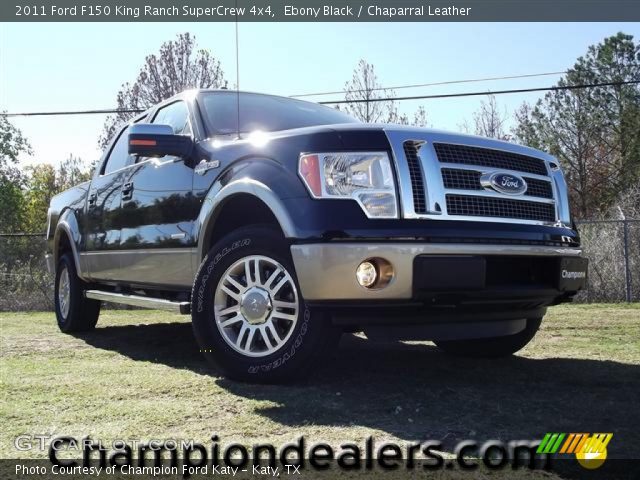 2011 Ford F150 King Ranch SuperCrew 4x4 in Ebony Black