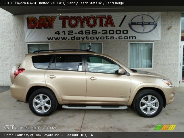 2010 Toyota RAV4 Limited V6 4WD in Sandy Beach Metallic