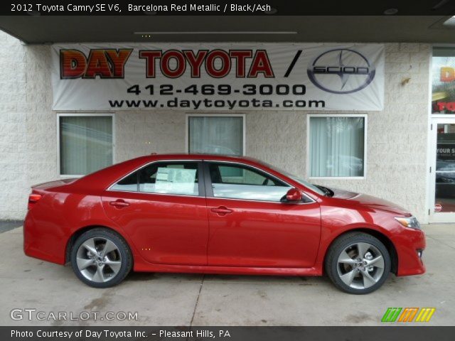 2012 Toyota Camry SE V6 in Barcelona Red Metallic