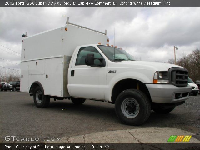 2003 Ford F350 Super Duty XL Regular Cab 4x4 Commercial in Oxford White