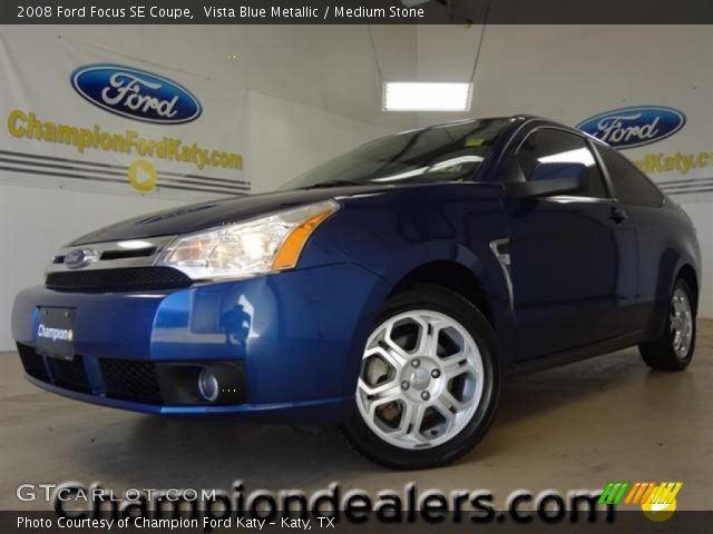 2008 Ford Focus SE Coupe in Vista Blue Metallic
