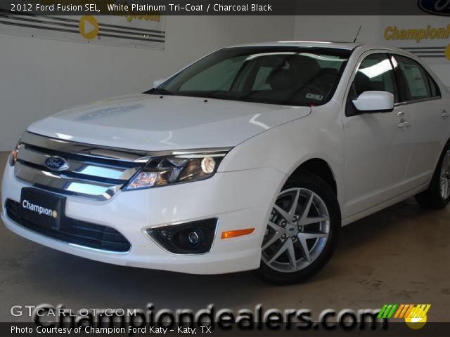 2012 Ford Fusion SEL in White Platinum Tri-Coat