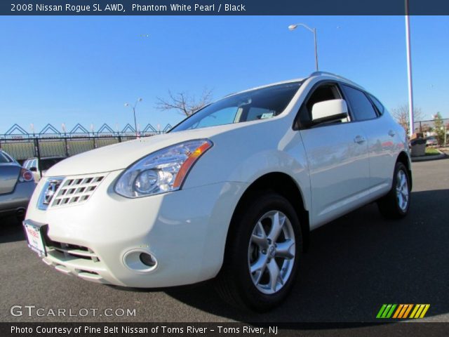 2008 Nissan Rogue SL AWD in Phantom White Pearl