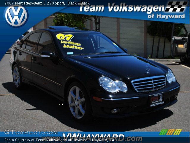 2007 Mercedes-Benz C 230 Sport in Black
