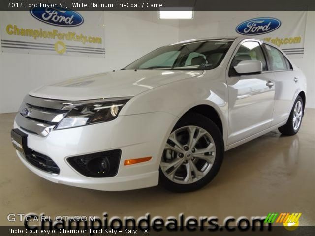 2012 Ford Fusion SE in White Platinum Tri-Coat