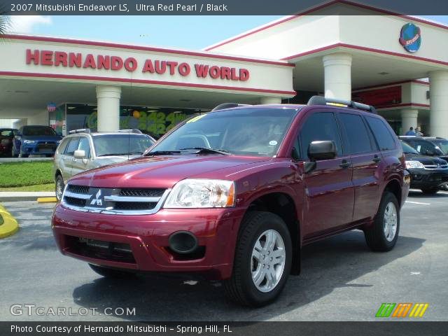 2007 Mitsubishi Endeavor LS in Ultra Red Pearl