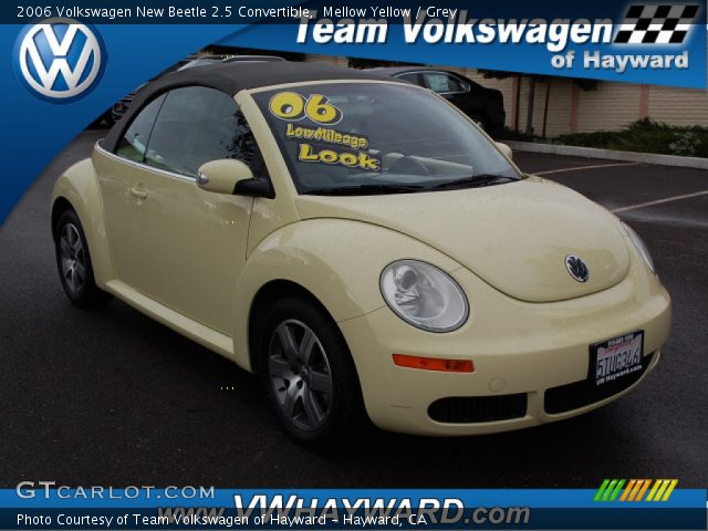 2006 Volkswagen New Beetle 2.5 Convertible in Mellow Yellow