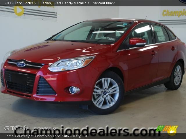 2012 Ford Focus SEL Sedan in Red Candy Metallic