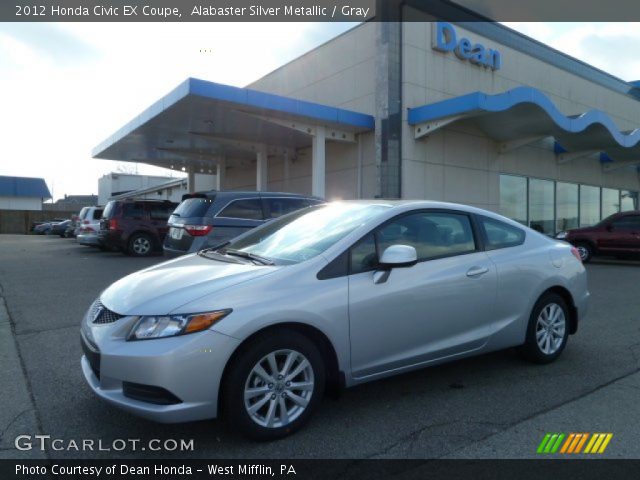 2012 Honda Civic EX Coupe in Alabaster Silver Metallic