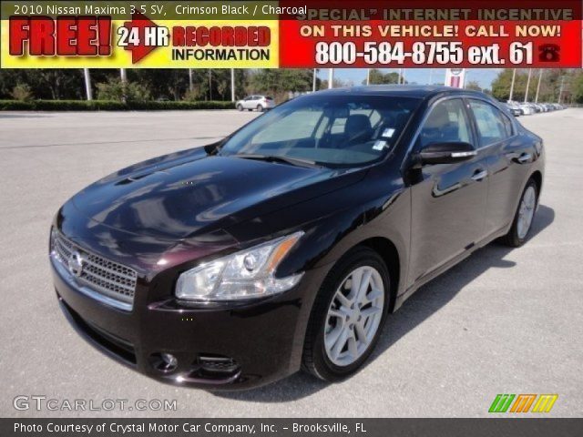 2010 Nissan Maxima 3.5 SV in Crimson Black