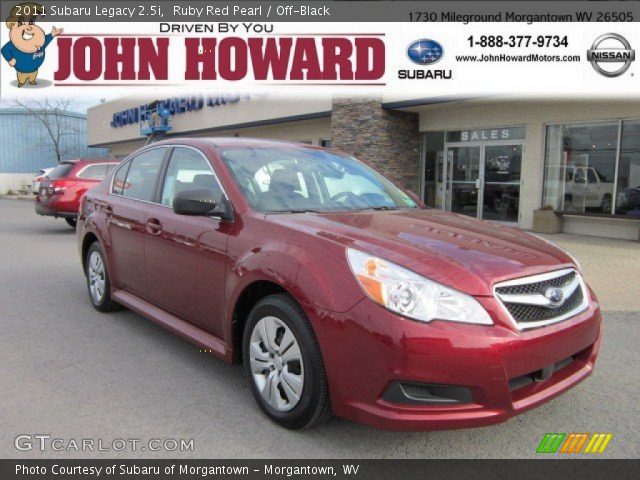 2011 Subaru Legacy 2.5i in Ruby Red Pearl