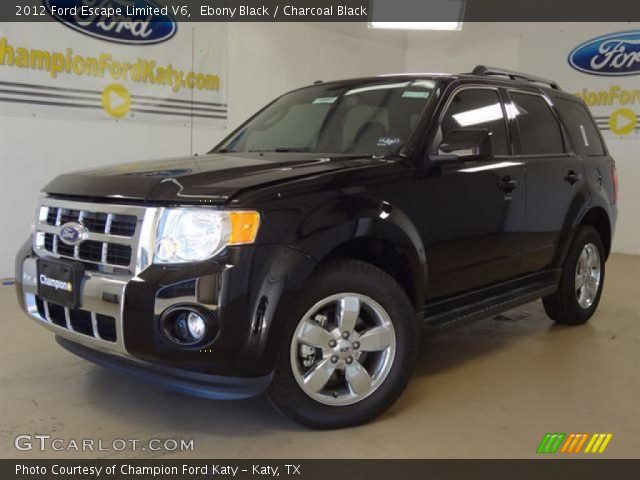 2012 Ford Escape Limited V6 in Ebony Black