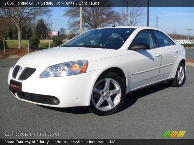 2008 Pontiac G6 V6 Sedan in Ivory White