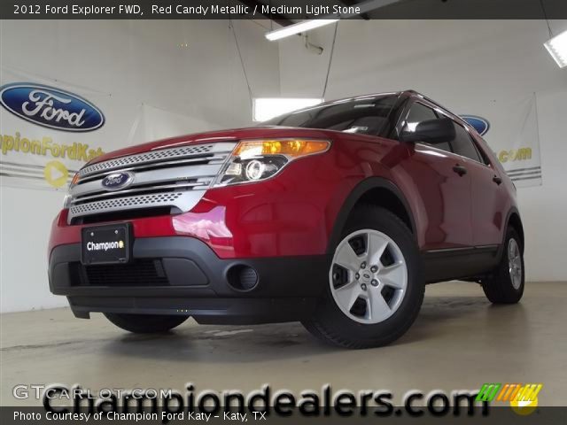 2012 Ford Explorer FWD in Red Candy Metallic