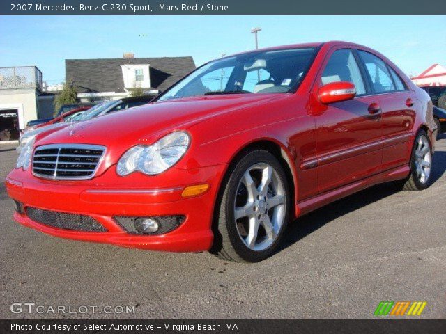 2007 Mercedes-Benz C 230 Sport in Mars Red