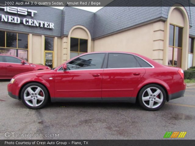 2002 Audi A4 3.0 quattro Sedan in Amulet Red