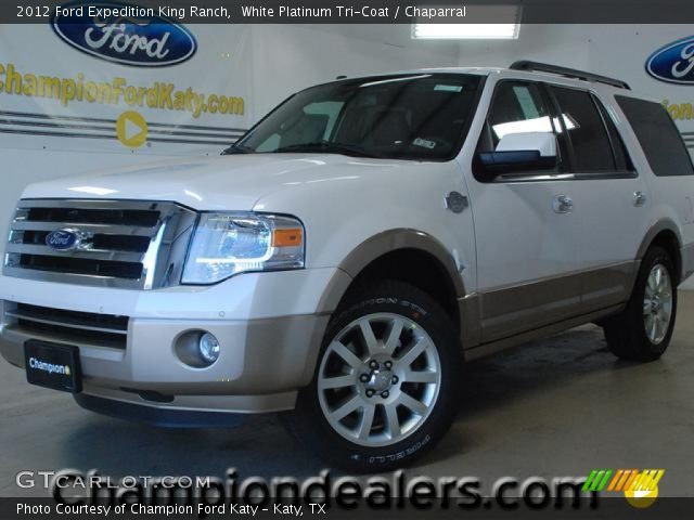 2012 Ford Expedition King Ranch in White Platinum Tri-Coat