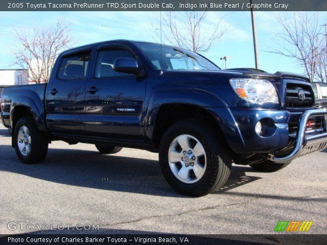 2005 Toyota Tacoma PreRunner TRD Sport Double Cab in Indigo Ink Blue Pearl
