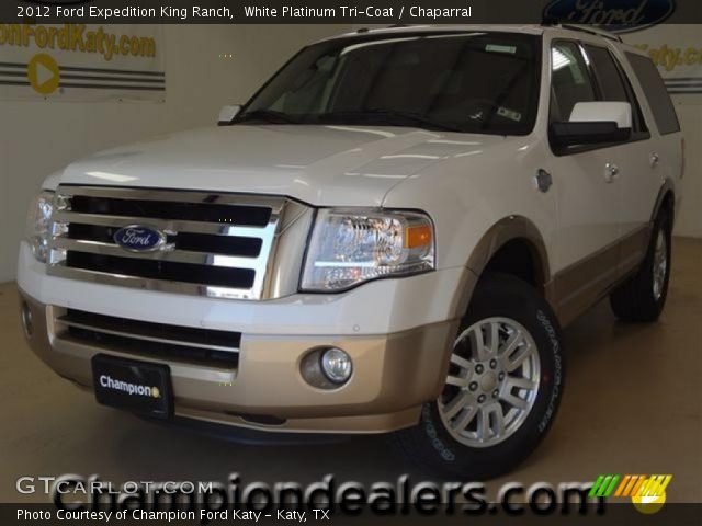 2012 Ford Expedition King Ranch in White Platinum Tri-Coat