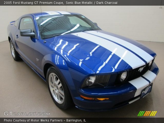 2005 Ford Mustang GT Premium Coupe in Sonic Blue Metallic