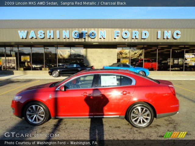 2009 Lincoln MKS AWD Sedan in Sangria Red Metallic