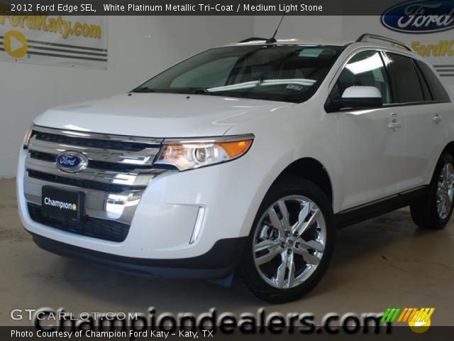 2012 Ford Edge SEL in White Platinum Metallic Tri-Coat