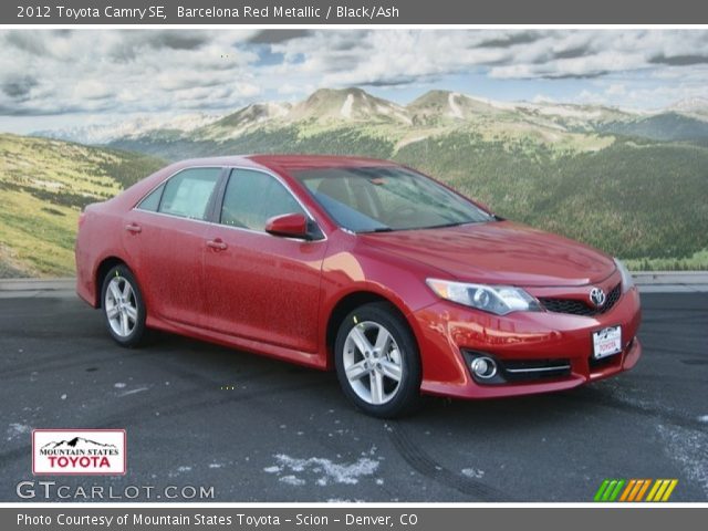 2012 Toyota Camry SE in Barcelona Red Metallic
