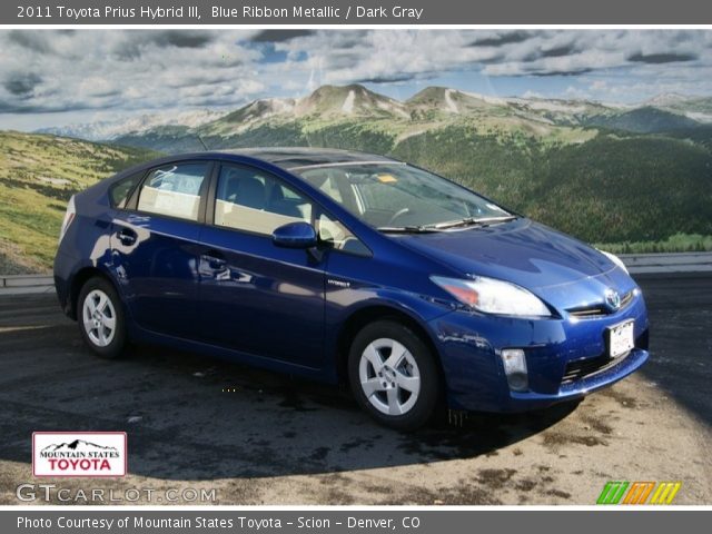 2011 Toyota Prius Hybrid III in Blue Ribbon Metallic