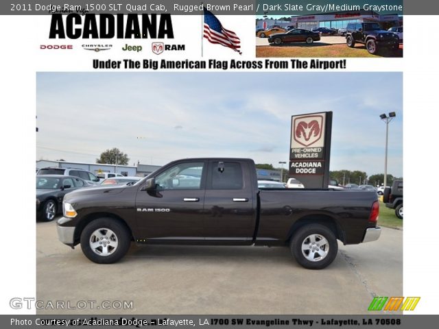 2011 Dodge Ram 1500 SLT Quad Cab in Rugged Brown Pearl
