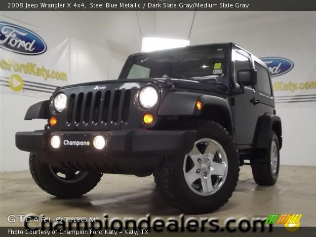 2008 Jeep Wrangler X 4x4 in Steel Blue Metallic