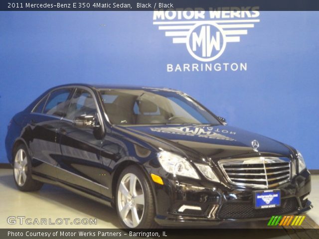2011 Mercedes-Benz E 350 4Matic Sedan in Black