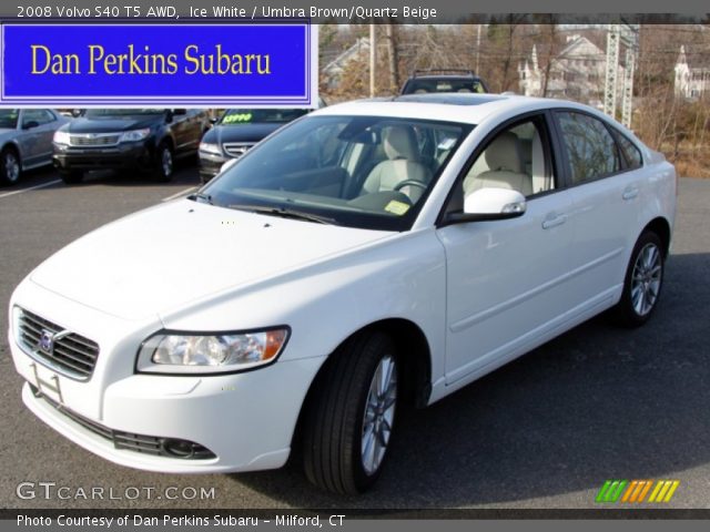 2008 Volvo S40 T5 AWD in Ice White