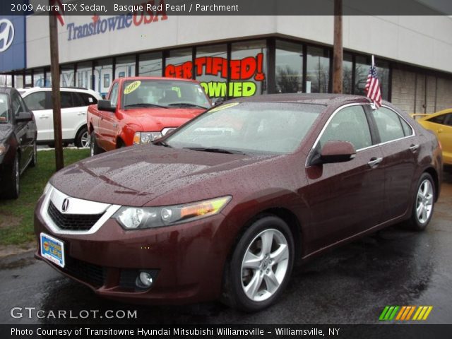 2009 Acura TSX Sedan in Basque Red Pearl