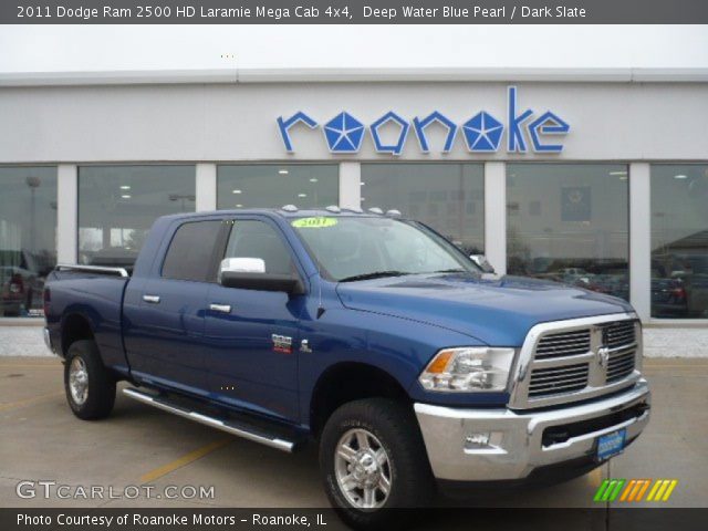 2011 Dodge Ram 2500 HD Laramie Mega Cab 4x4 in Deep Water Blue Pearl