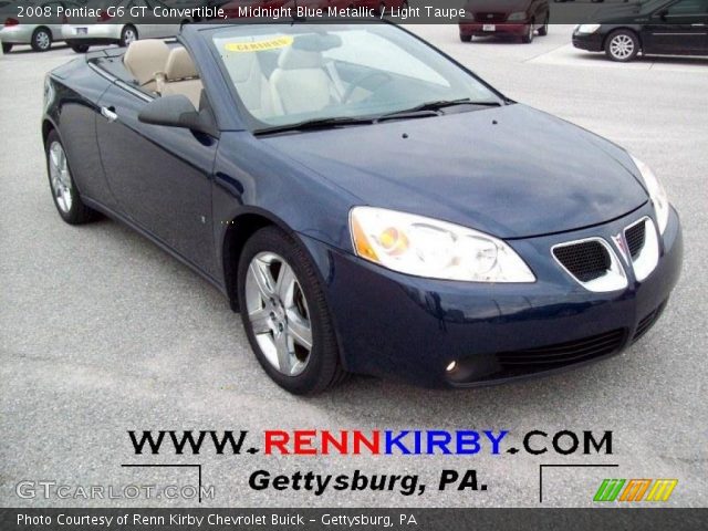 2008 Pontiac G6 GT Convertible in Midnight Blue Metallic