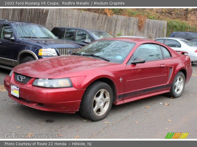 2003 Ford Mustang V6 Coupe in Redfire Metallic