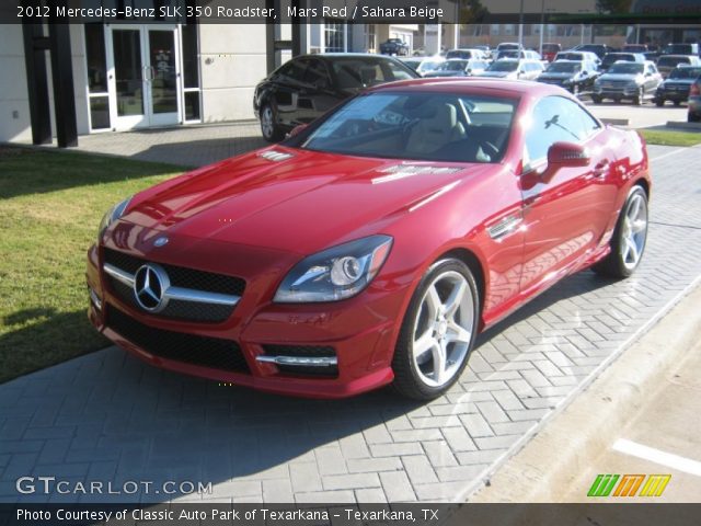 2012 Mercedes-Benz SLK 350 Roadster in Mars Red