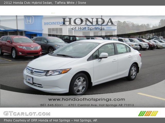 2012 Honda Civic Hybrid Sedan in Taffeta White