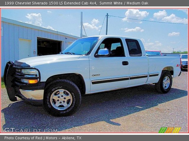 1999 Chevrolet Silverado 1500 LS Extended Cab 4x4 in Summit White