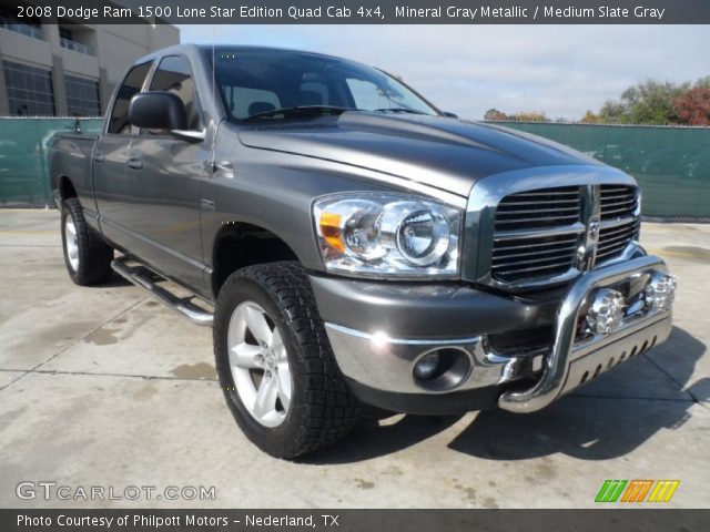 2008 Dodge Ram 1500 Lone Star Edition Quad Cab 4x4 in Mineral Gray Metallic