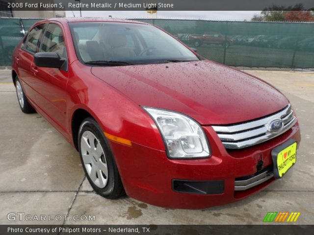 2008 Ford Fusion S in Redfire Metallic