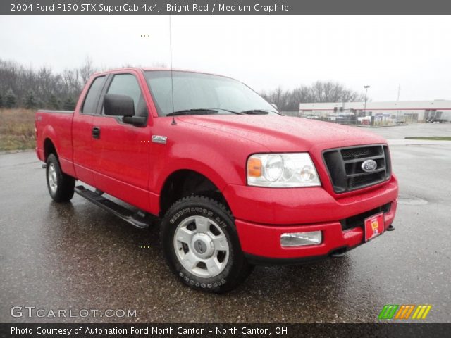2004 Ford F150 STX SuperCab 4x4 in Bright Red