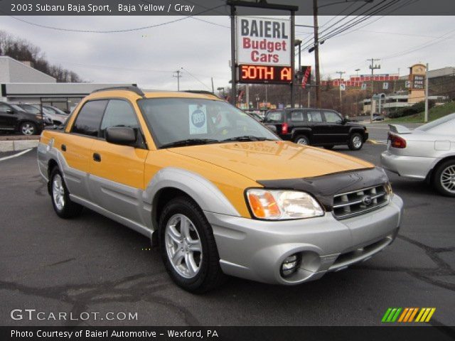 2003 Subaru Baja Sport in Baja Yellow