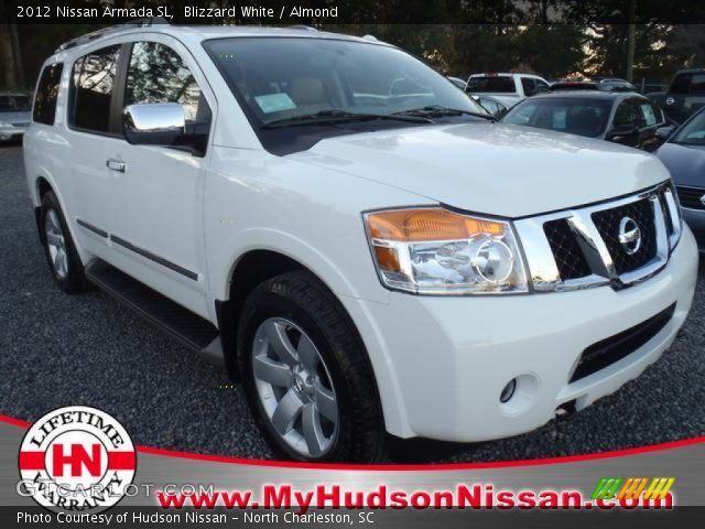 2012 Nissan Armada SL in Blizzard White