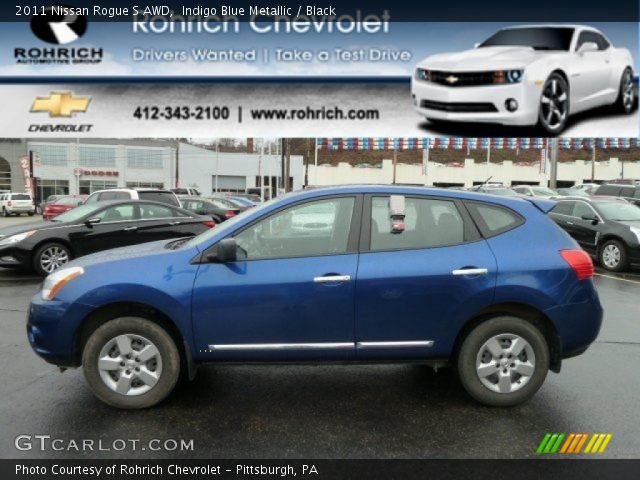 2011 Nissan Rogue S AWD in Indigo Blue Metallic