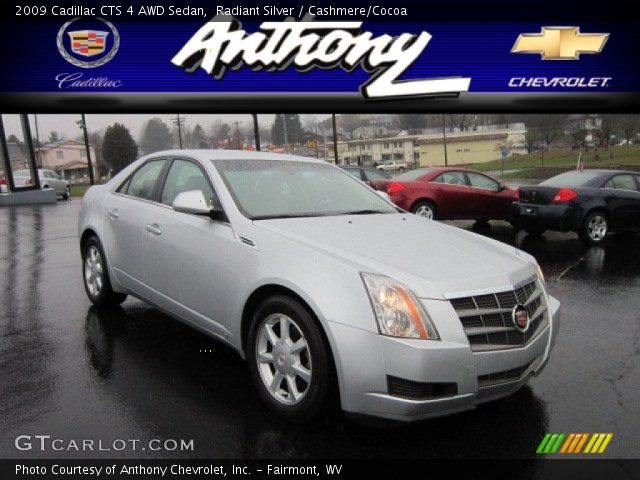 2009 Cadillac CTS 4 AWD Sedan in Radiant Silver