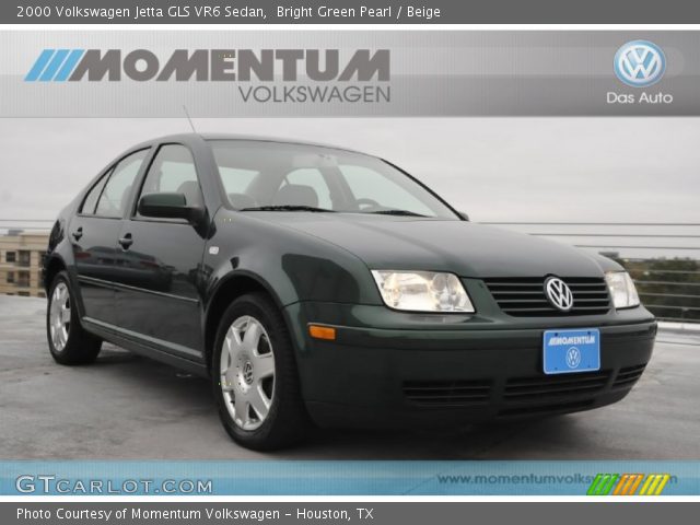 2000 Volkswagen Jetta GLS VR6 Sedan in Bright Green Pearl